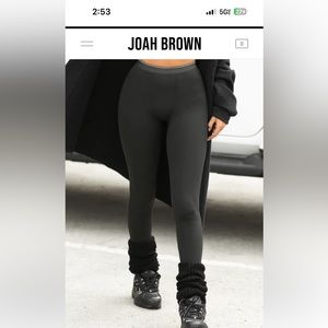 JOAH BROWN Navy Blue Thermal Leggings